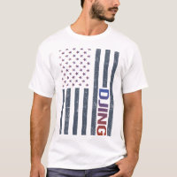 American Flag Djing DJ Disc Jockey Deejay