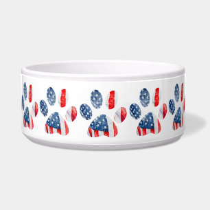 American Flag Dog Paw Print Patriotic USA Pride
