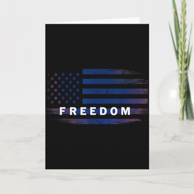 American Flag Dom  Card (Front)