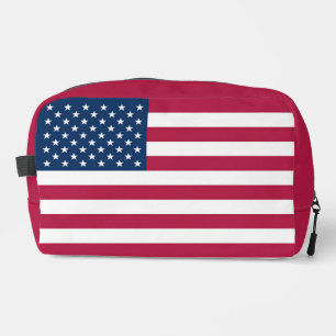 American flag dopp kit