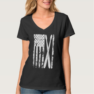 American Flag Drumsticks Usa Drummers Vintage Drum T-Shirt