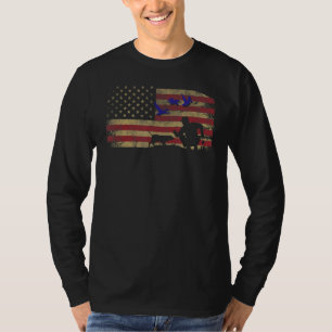 American Flag Duck Hunting T-Shirt