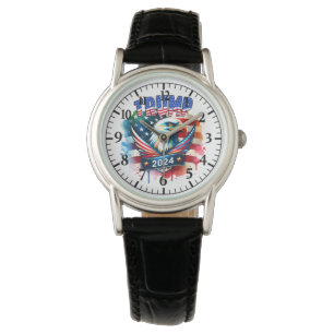 American Flag Eagle 2024 Trump Watch