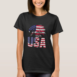 American Flag Eagle 4th Of July Independence Day P T-Shirt