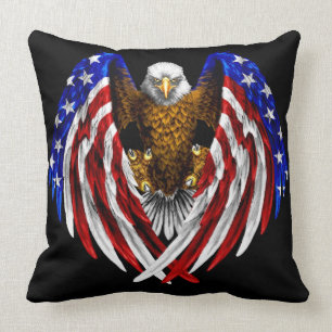 American Flag Eagle Cushion