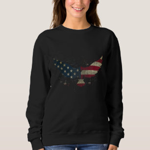 American Flag Eagle For Men Women Kids for 4th of  Sweatshirt