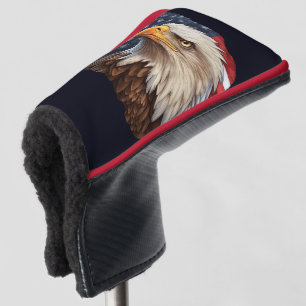 American Flag Eagle Golf Putter Head Cover