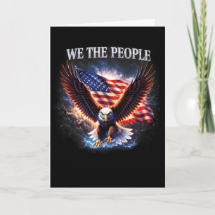 American Flag Eagle Independence Day Usa 4th Of Ju Card