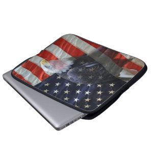 American Flag Eagle Laptop Sleeve