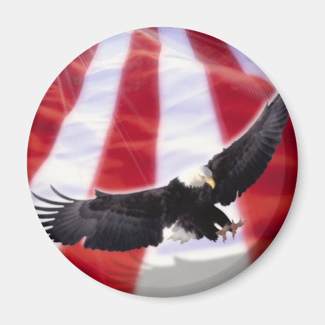 American Flag & Eagle Magnet (Front)