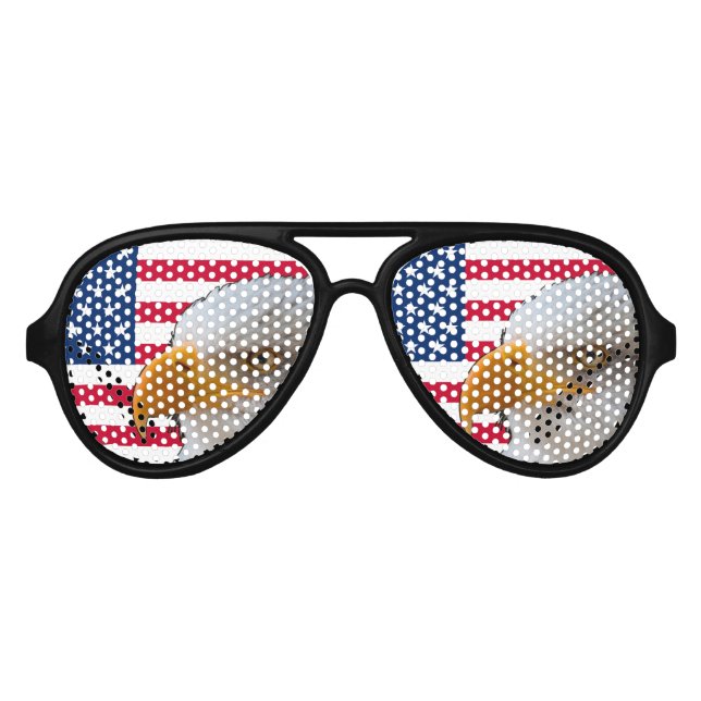 American Flag & Eagle Party Shades Sunglasses (Front)