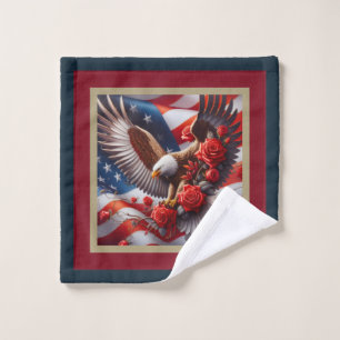American Flag Eagle Patriotic Towel Set