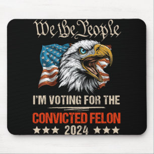 American Flag Eagle Trump We The People Vote Presi Mouse Mat