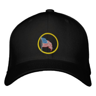 American Flag Embroidered Hat