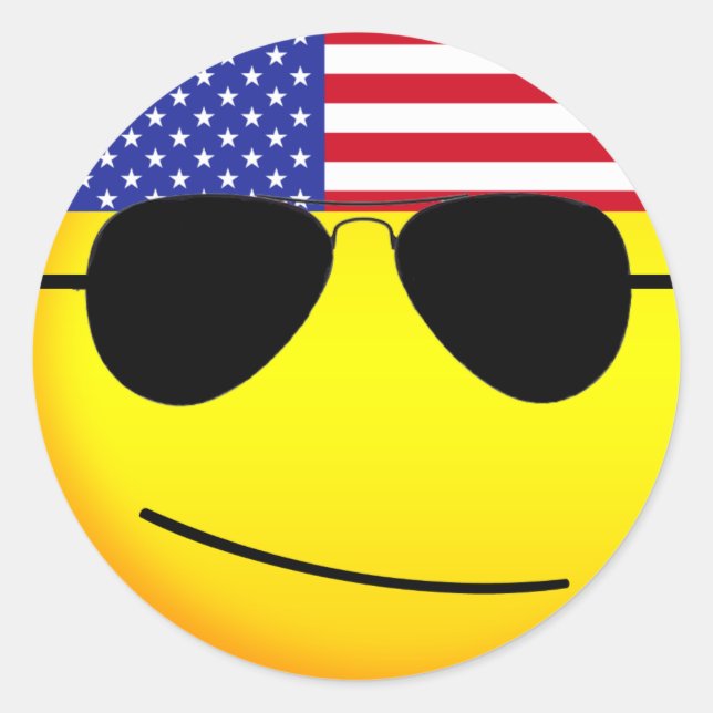 American Flag Emoji Stickers (Front)
