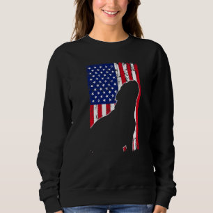 American Flag English Bulldog Dog Dad Mum Puppy Pa Sweatshirt