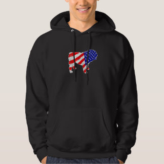 American Flag English Bulldog Patriotic Dog Dad Do Hoodie