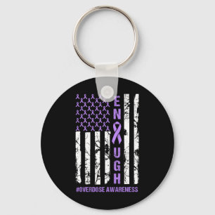American Flag Enough Endoverdose International Awa Key Ring