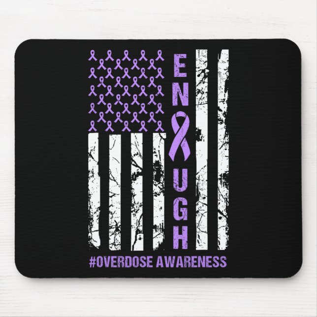American Flag Enough Endoverdose International Awa Mouse Mat (Front)