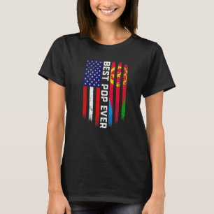 American Flag & Eritrea Flag Best Pop Ever Patriot T-Shirt