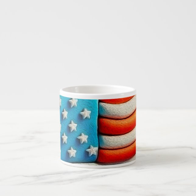 American flag espresso cup (Front)