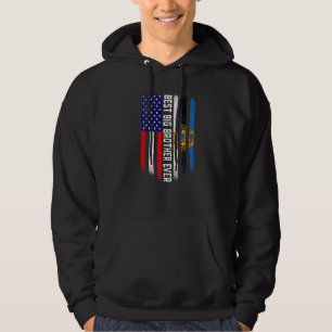American Flag & Estonia Flag Best Big Brother Ever Hoodie