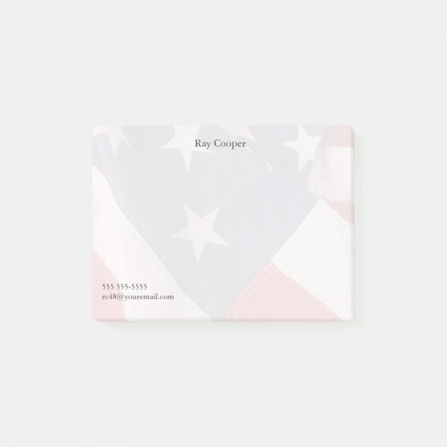 American flag fade post-it notes (Front)