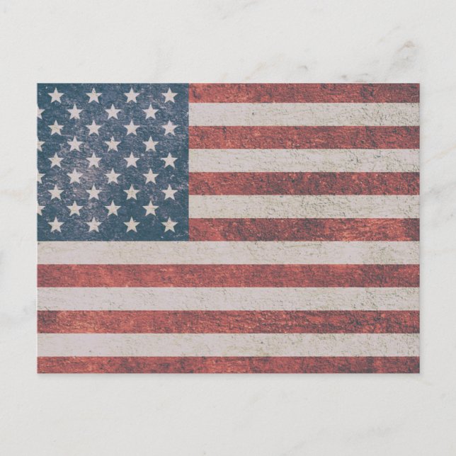 AMERICAN FLAG FADED POSTCARDS (Front)