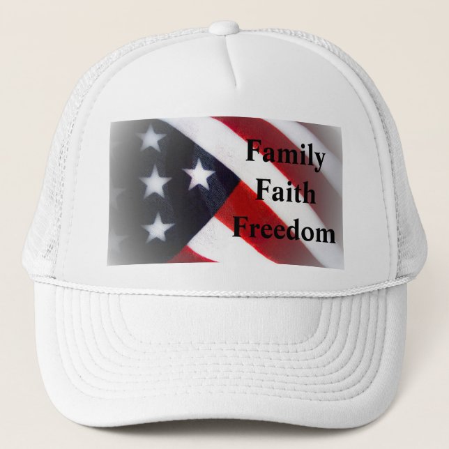 American Flag Family, Faith & Freedom Cap (Front)