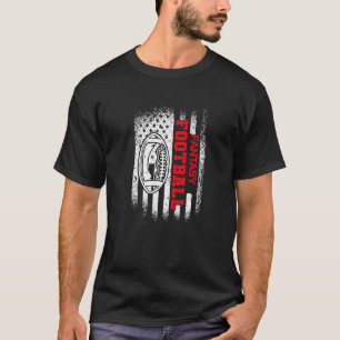 American Flag Fantasy Football Outfit Fantasy Foot T-Shirt