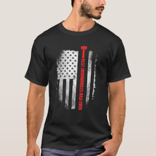 American Flag Fathers Gifts T-Shirt