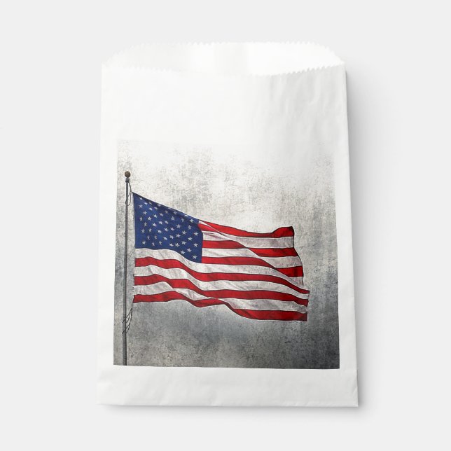 American Flag Favour Bag (Front)