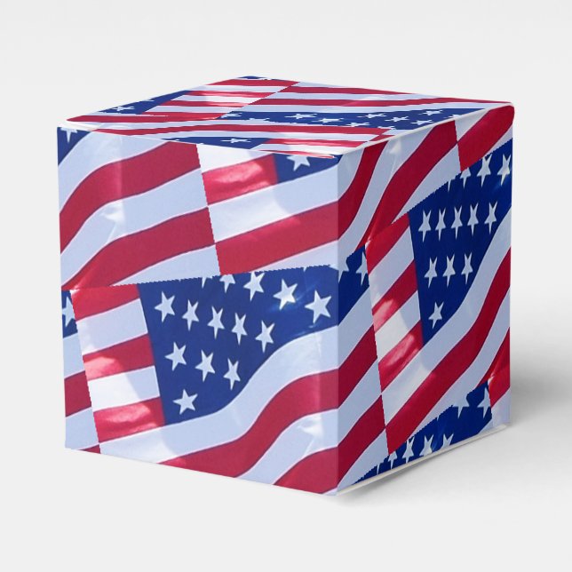 American Flag Favour Box (Front Side)