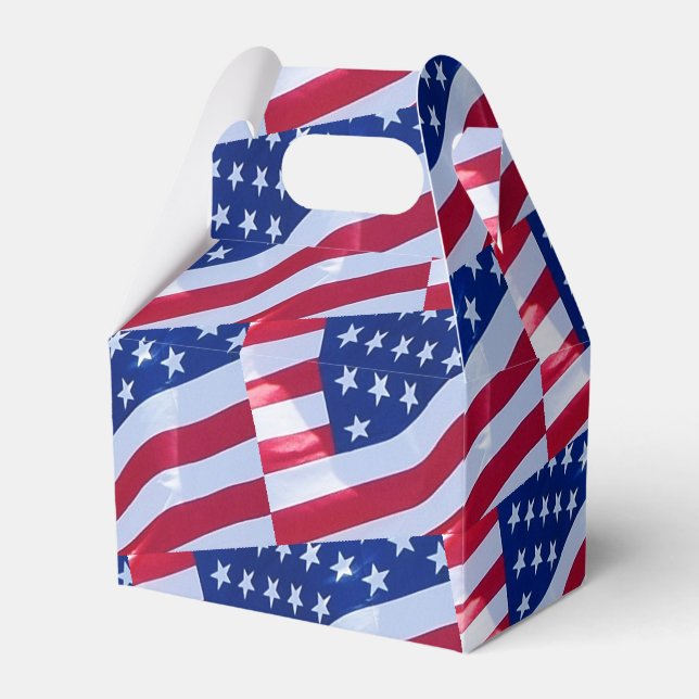 American Flag Favour Box (Front Side)