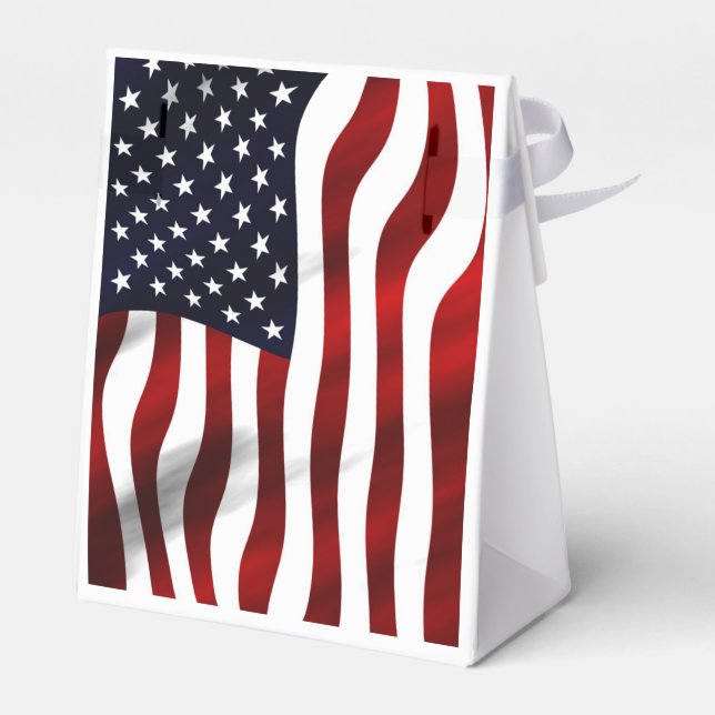 American Flag Favour Box (Back Side)