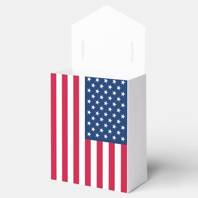 American Flag Favour Box Gift USA (Opened)
