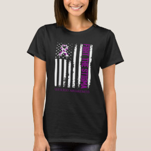 American Flag Fight The Stigma Vitiligo Awareness T-Shirt