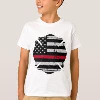 American Flag Fireman Cross Thin Red Line