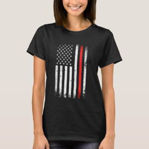 American Flag Fireman Proud Firefighter Hero Patri T-Shirt