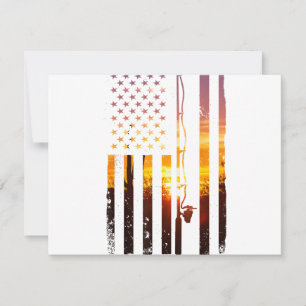 American Flag Fish Fisher Fisherman Funny Bass Fis