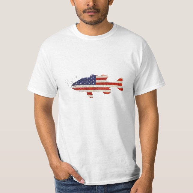 American Flag Fish T-Shirt (Front)