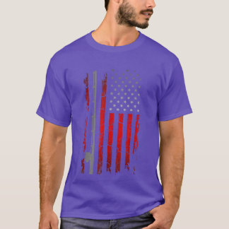 American Flag Fishing ApparelFishing52  T-Shirt