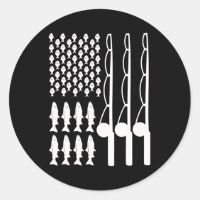 American flag fishing design for men women