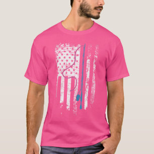 American Flag Fishing Rod For Fishing Lover T-Shirt