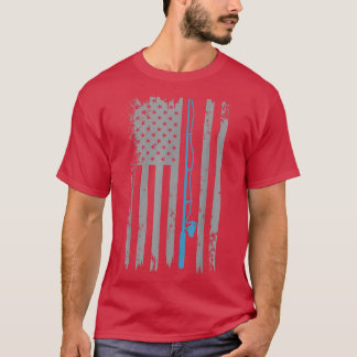 American Flag Fishing Vintage American Flag Fishin T-Shirt
