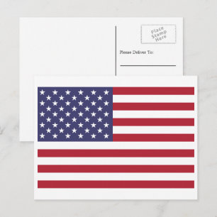 American Flag, Flag of United States Postcard