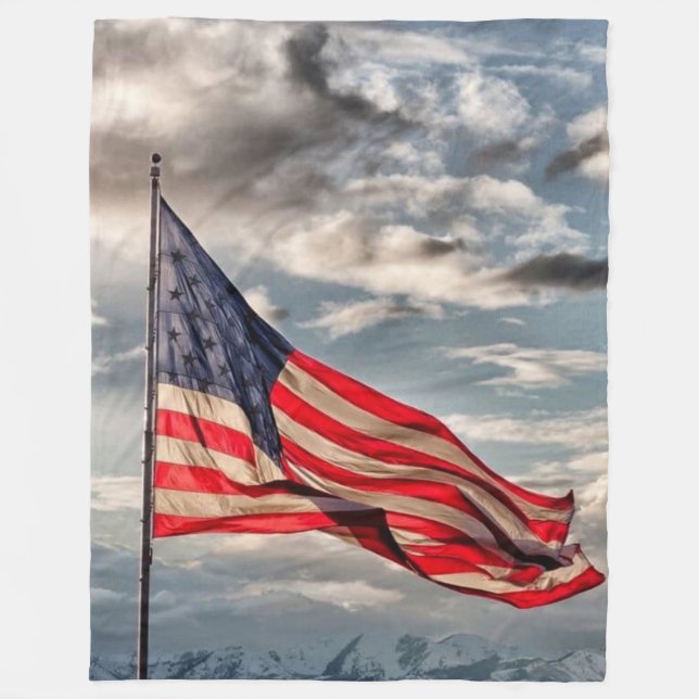AMERICAN FLAG FLEECE BLANKET (Front)