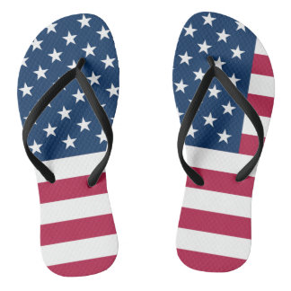 American Flag Flip Flops