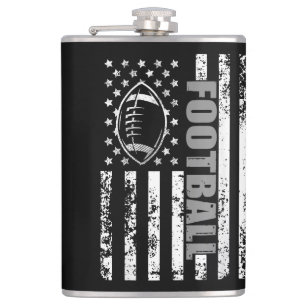 American Flag football Patriotic football Hip Flask