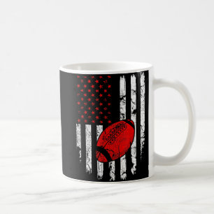American Flag Football USA Patriotic Sport Lover C Coffee Mug